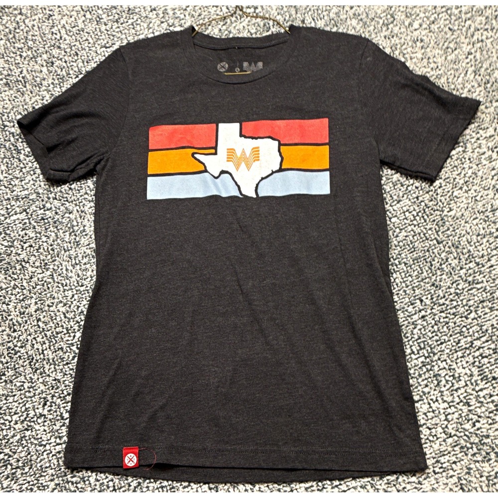 Retro Whataburger Texas Logo Gray Women's T-Shirt S Short Sleeve Crew Neck